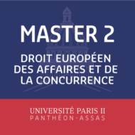 Master 2 ｜Droit européen des affaires et de la concurrence